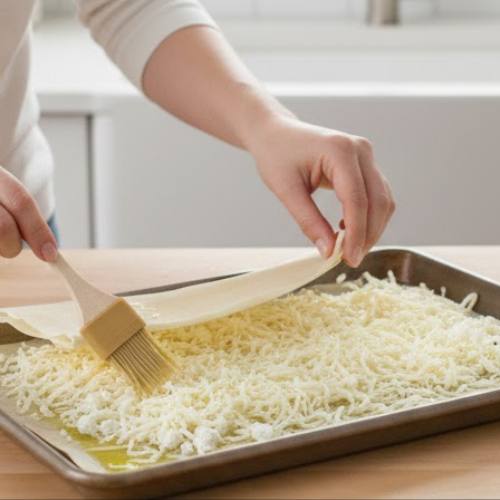 Step 3: Lay Down Phyllo Sheets Step 3: Lay Down Phyllo Sheets