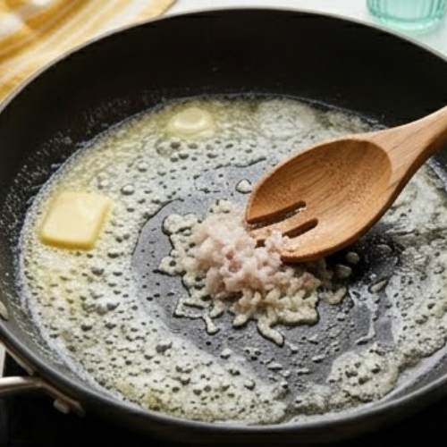 Step 1: Sauté the Butter and Shallot Step 1: Sauté the Butter and Shallot