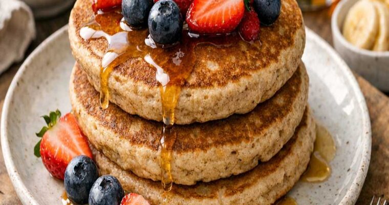 3 Ingredient Whole Wheat Pancakes Recipe