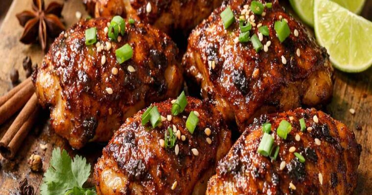 5 Spice Chicken Thighs Recipe