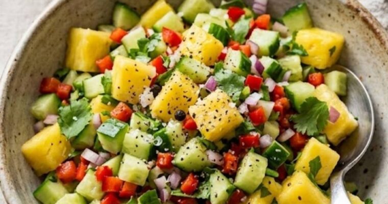 Fresh Pineapple Salsa Fed And Fit Calories – Culinary Chase