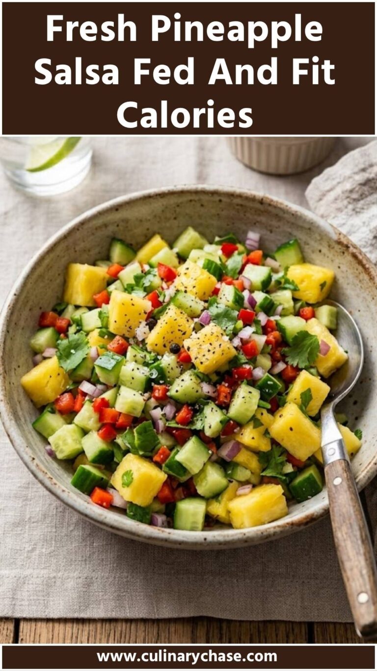 Fresh Pineapple Salsa Fed And Fit Calories – Culinary Chase