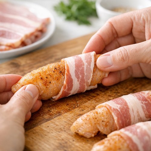Step 3: Wrap Each Tender With Bacon