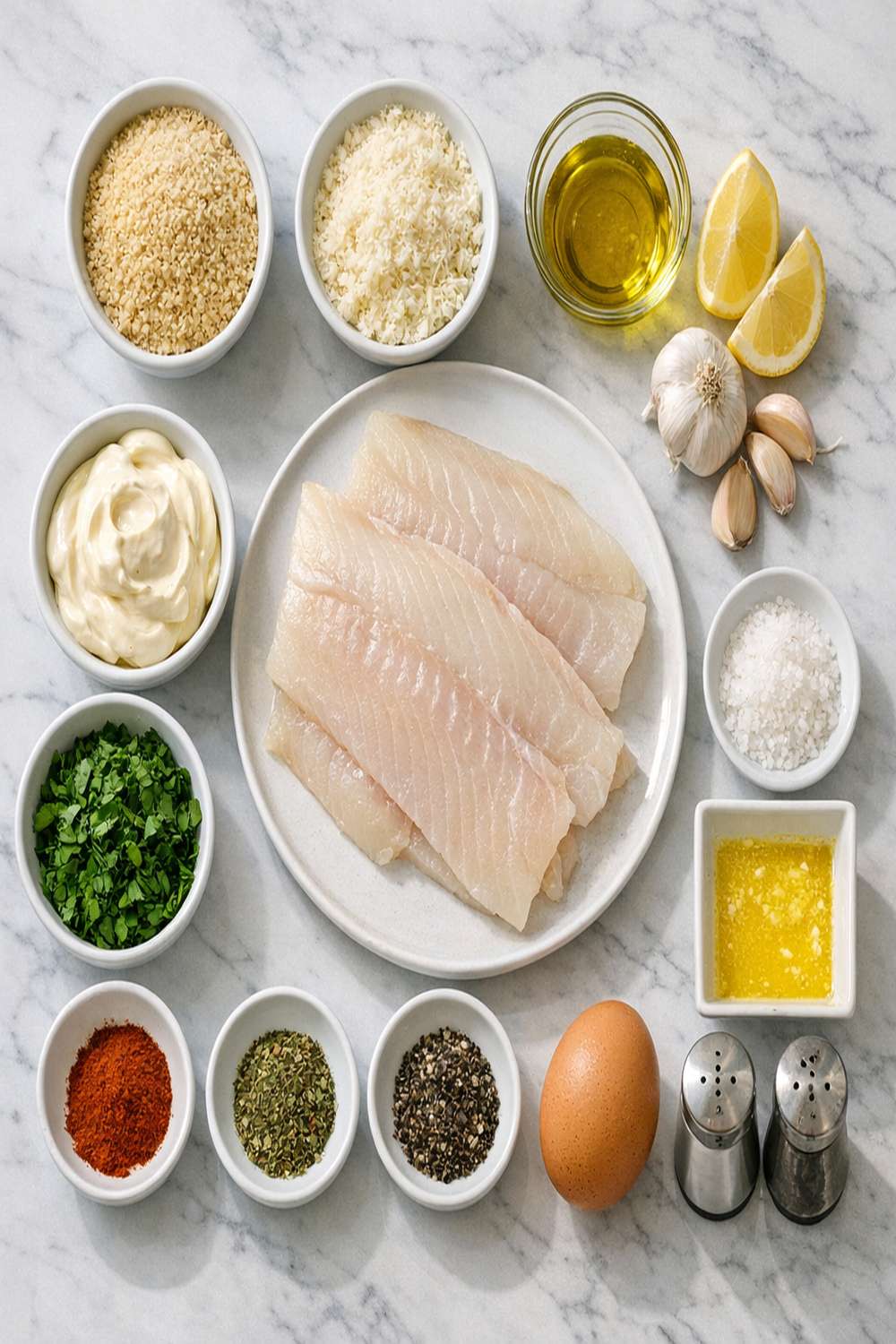 Air Fry Haddock Recipe ingredients