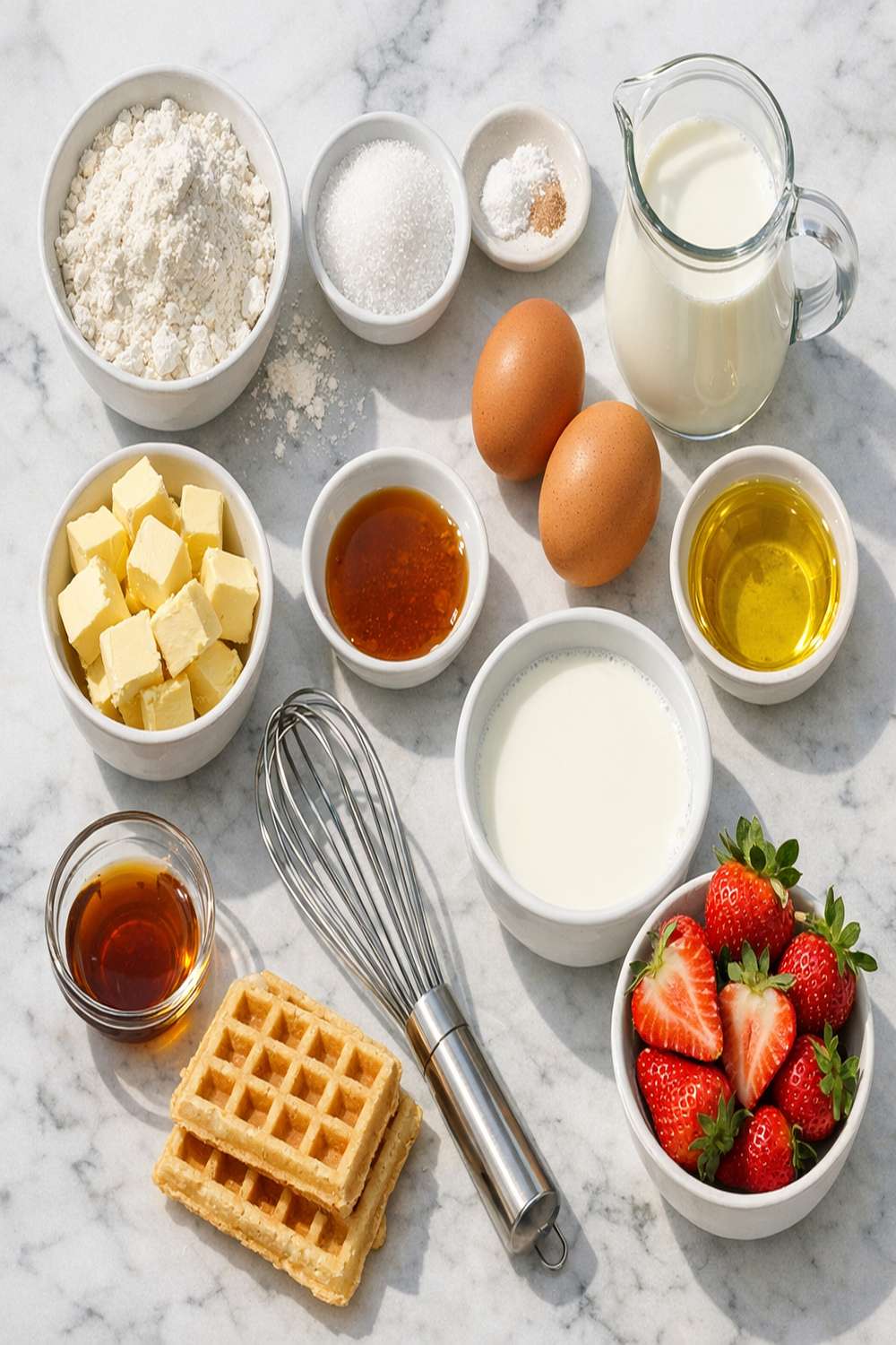 Air Fry Waffles Recipe ingredients