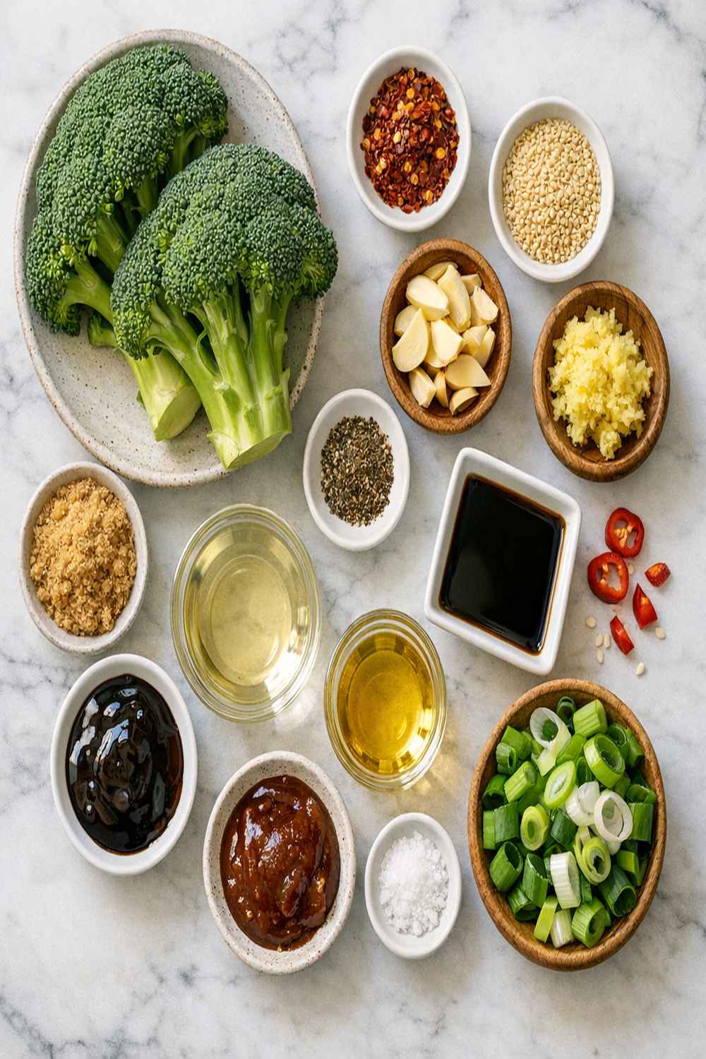 Air Fryer Asian Broccoli Recipe ingredients