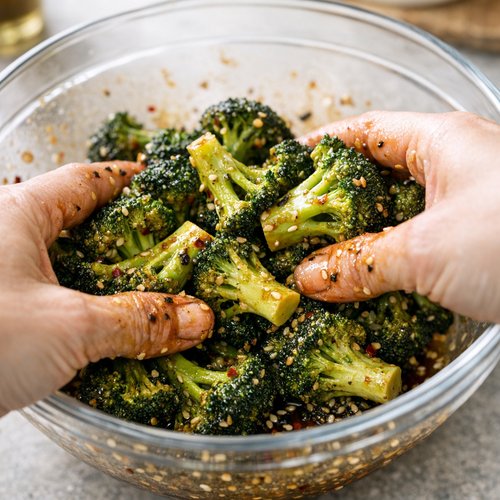 Step 3: Coat the Broccoli Evenly