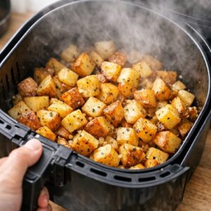 Air Fryer Diced Potatoes Recipe step 5