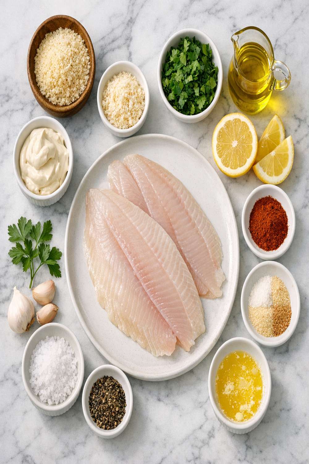 Air Fryer Flounder Recipe ingredients