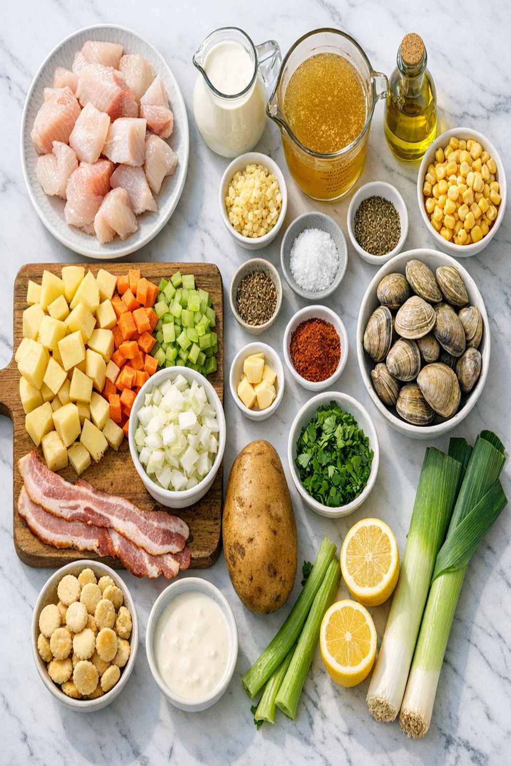 Fish Chowder Soup Recipe ingredients