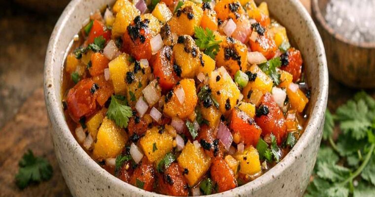 Roasted Habanero Mango Salsa Recipe