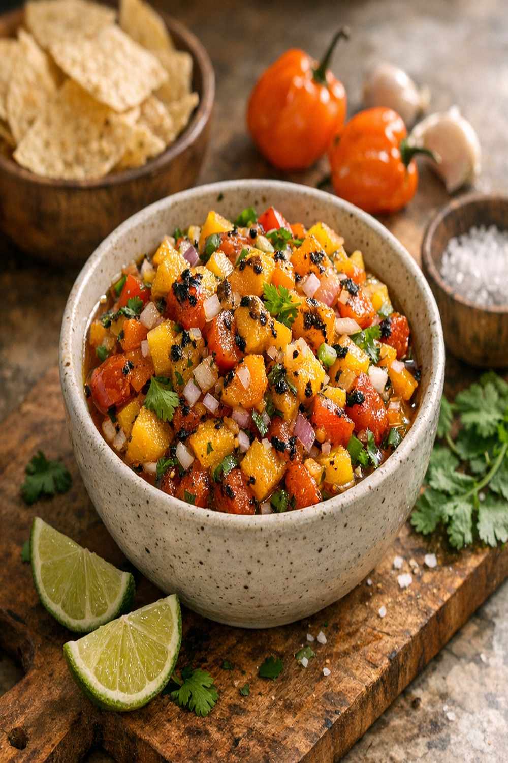 Roasted Habanero Mango Salsa Recipe
